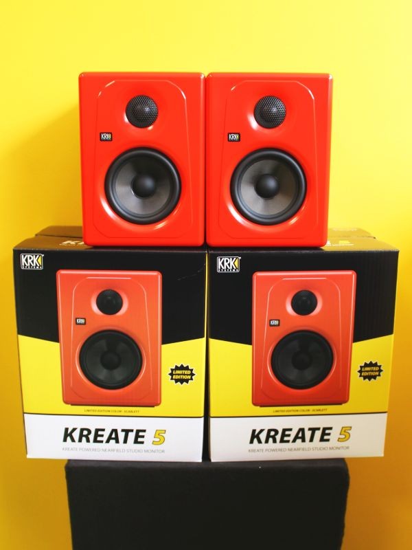 KRK Kreate 5 Scarlet Red Limited Edition Studio Monitors